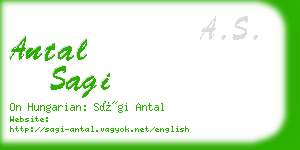 antal sagi business card